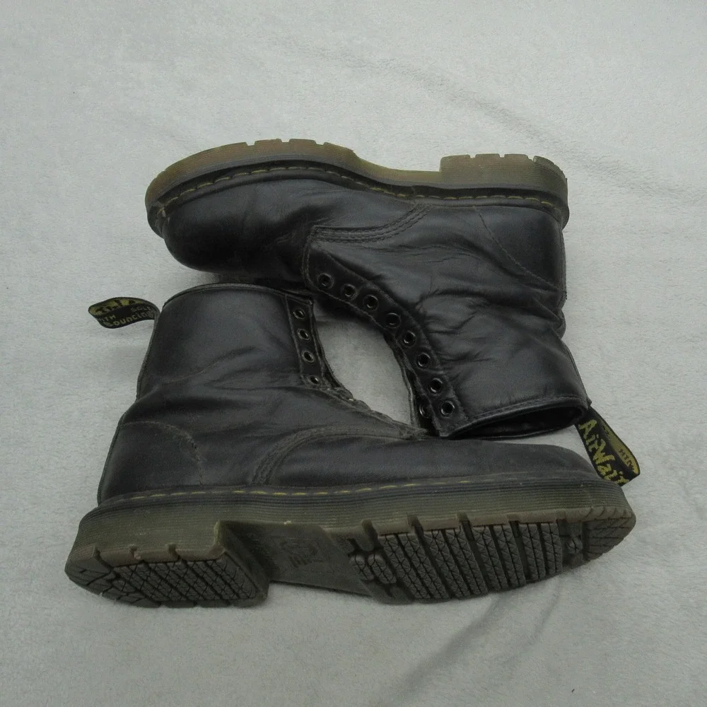 Dr Martens 1460 Unisex 11W 10M Safety Boots Blck Leather Slip Resistant Soft Toe